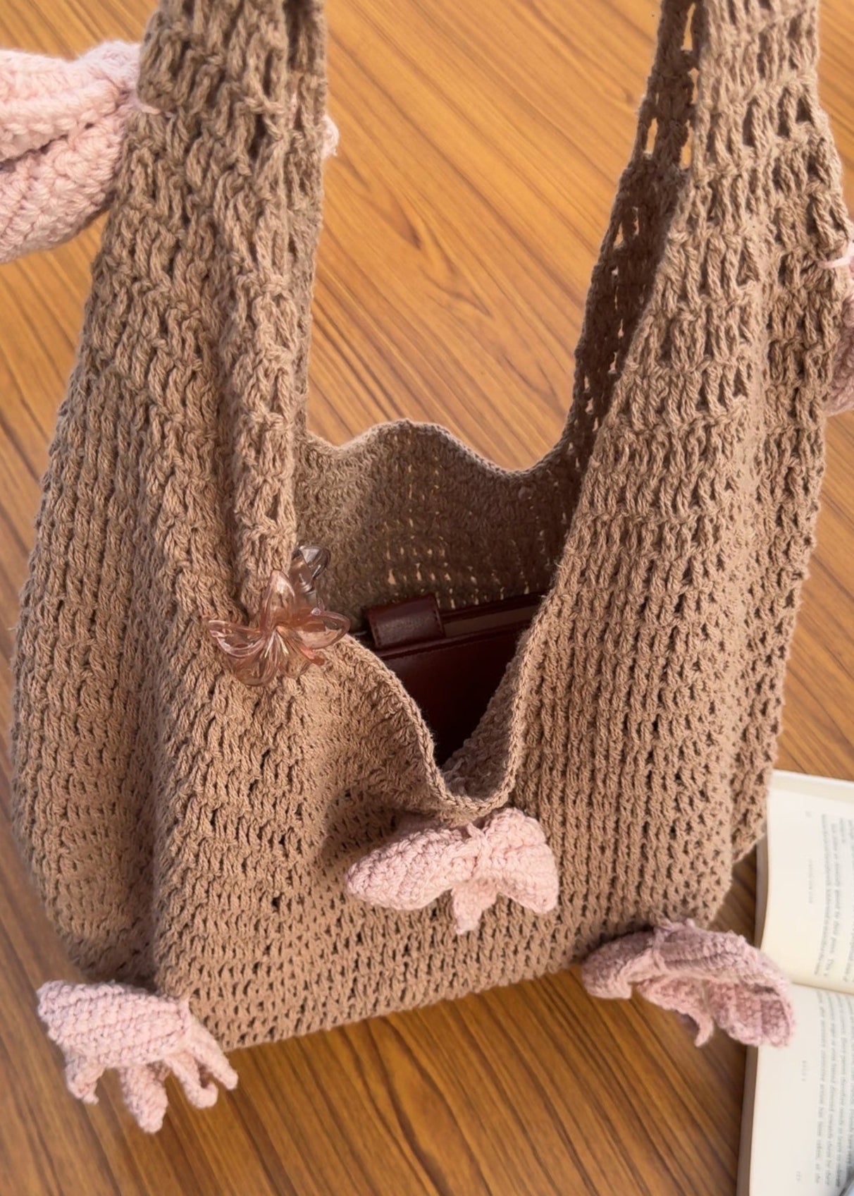 Butterfly Crochet Tote Bag